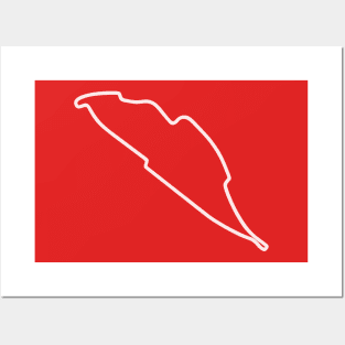 Circuit Gilles Villeneuve [outline] Posters and Art